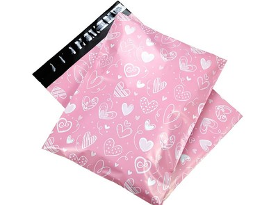 現(xiàn)貨粉色快遞袋彩色個性包裝袋印刷氣泡袋物流袋子logo定制